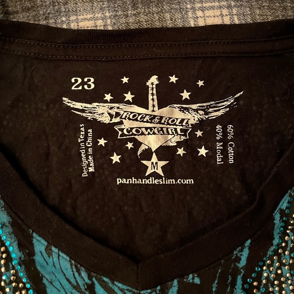 Vintage Panhandle Slims Rock and Roll Cowgirl collection long sleeve - Picture 2 of 3